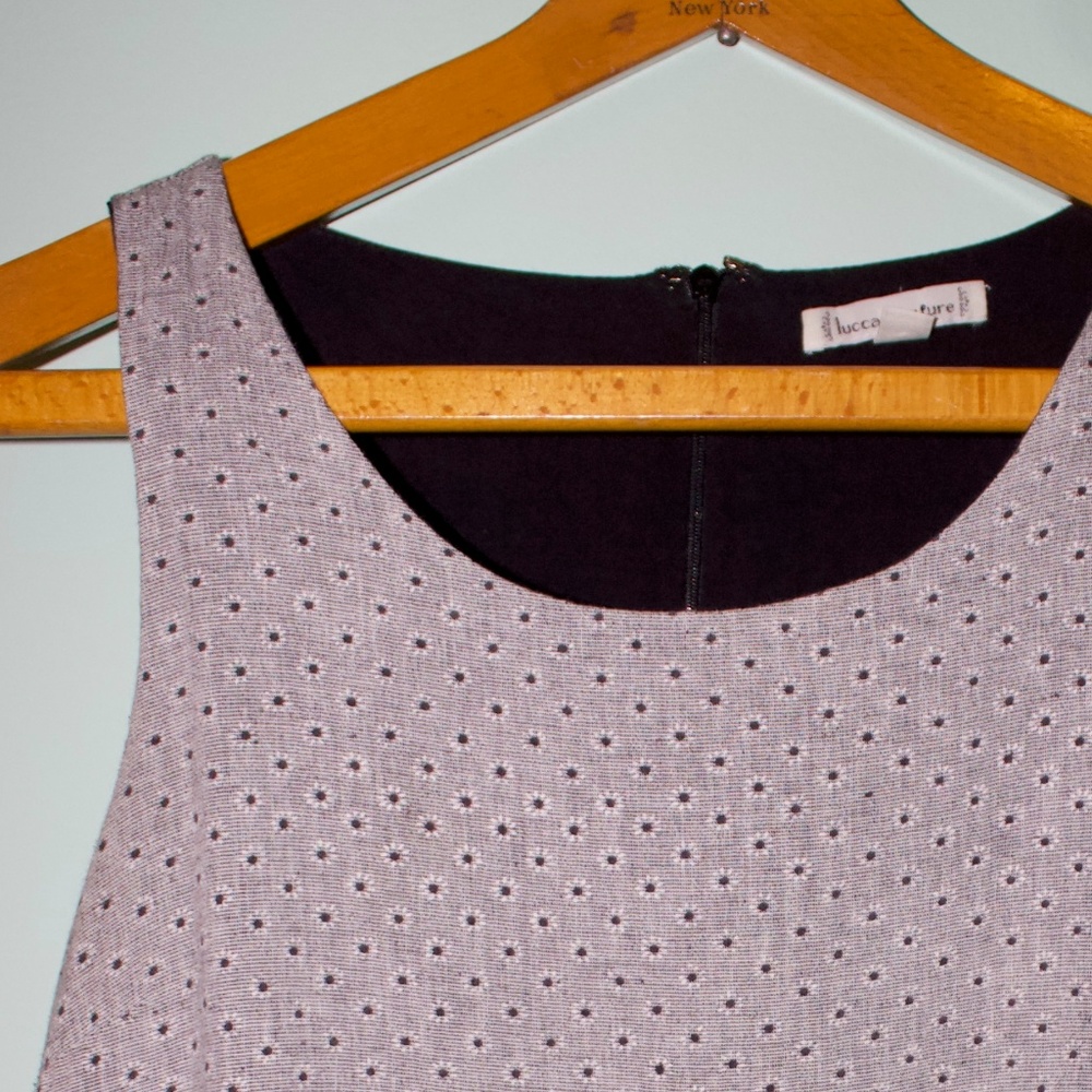 Lucca Couture mini-daisy print shift dress